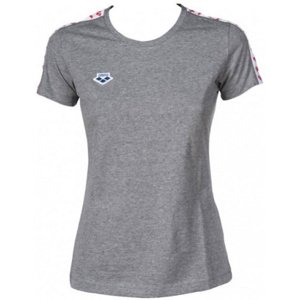Dámske tričko arena w t-shirt team grey melange/white/red xl