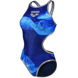 Arena one floating tech back one piece silver/white/navy xs - uk30