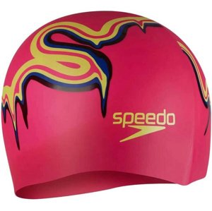 Detská plavecká čiapka speedo slogan cap junior ružovo/žltá