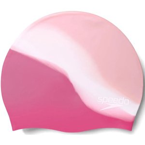 Speedo multi colour silicone cap junior ružovo/bílá