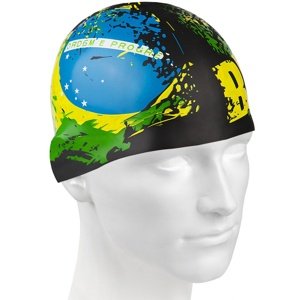 Plavecká čiapka mad wave brazil swim cap čierno/žltá