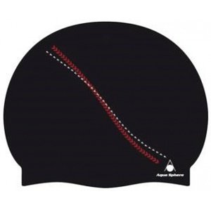 Plavecká čiapka aqua sphere dakota cap čierno/červená