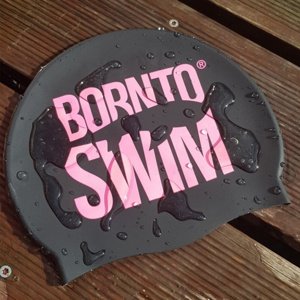 Plavecká čiapka borntoswim classic silicone čierna/ružová