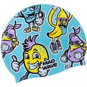 Detská plavecká čiapka mad wave fun swim cap junior modrá