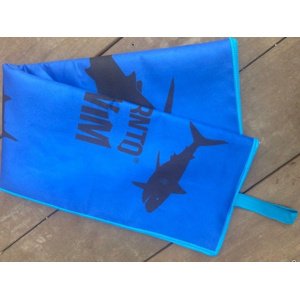 Uterák borntoswim shark microfibre towel modrá