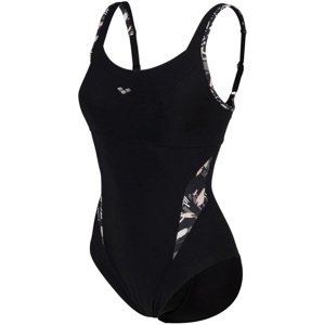 Arena bodylift swimsuit francy strap back black/white/multi xl - uk38