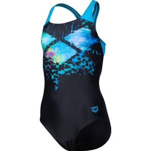 Arena girls multi pixels swim pro back black/turquoise 152cm
